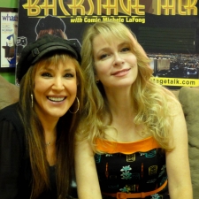 backstage at Laugh Factory