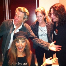 Backstage.  It was a party!